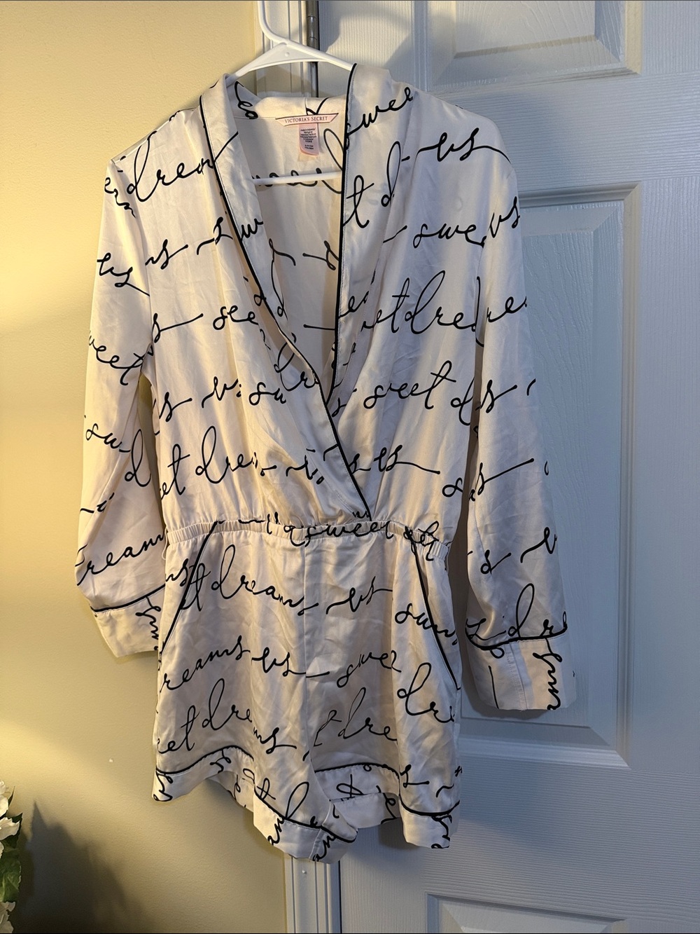 Victoria secret romper pajama size small